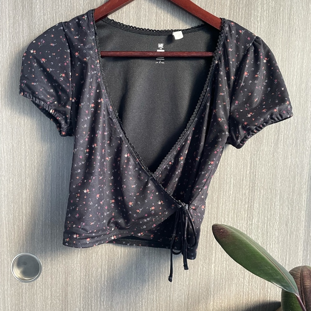 Mesh Surplice Top PacSun